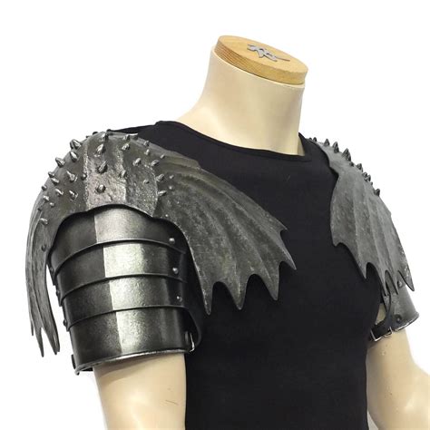 larp armour winged pauldrons