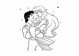 Princess Coloring Prince Ariel Disney Dancing Philip Pages sketch template