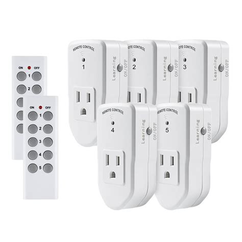 bn link wireless remote control electrical outlet switch  household appliances white