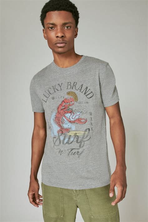 lucky surf  turf graphic tee lucky brand