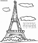 Coloring Tower Pages Paris Cn France Eiffel Printable Festooning Getcolorings Fancy Getdrawings Color Colorings Eiff sketch template