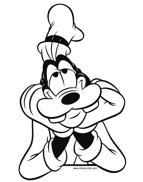 goofy coloring pages disney coloring book