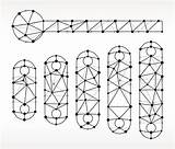 Glockenspiel Pattern Vector Illustrations Node Triangle Illustration Stock sketch template