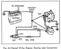 gm  alternator wiring issues  hamb alternator delco diagram