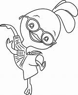 Chicken Little Coloring Pages Happy Dancing Printable Cartoon Coloringpages101 Kids Categories sketch template