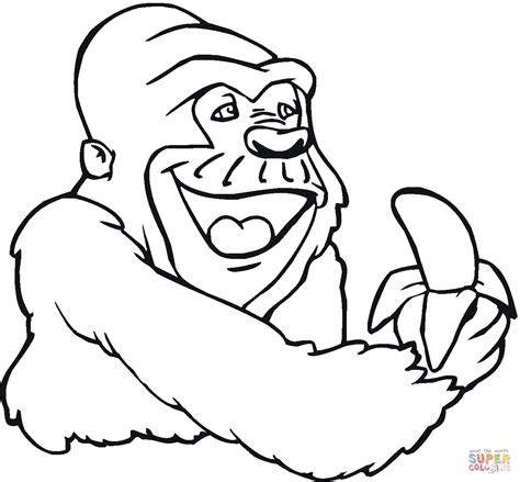 mountain gorilla cartoon clipartsco