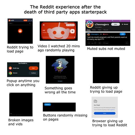 the reddit experience after the death of third party apps starter pack