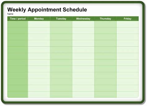 appointment schedule template awesome  appointment scheduling