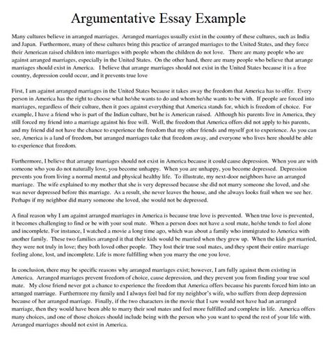 argumentative essay examples structure topics pro essay