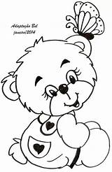 Coloring Pages Prente Inkleur Bear Vir Book Drawings Colouring Kleuters Teddy Print Bears Adults Color Sheets Drawing Books Stamps Adult sketch template