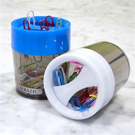 magnetic paper clips holder  assorted color   paper clip crown office supplies