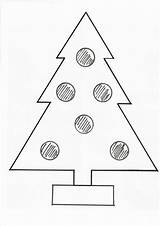 Kerstboom sketch template