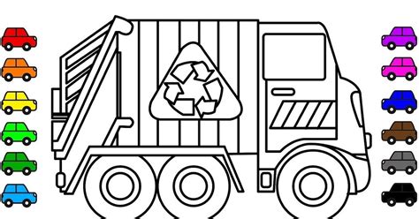 recycling truck coloring pages thiva hellas