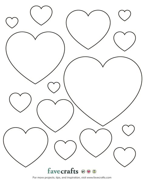 printable hearts  color  printable