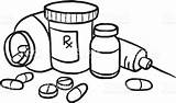Clipart Pill Medicine Coloring Pages Outline Bottle Drug Medication Clip Drawing Clipartmag Drugs Color Getdrawings Printable Awesome sketch template