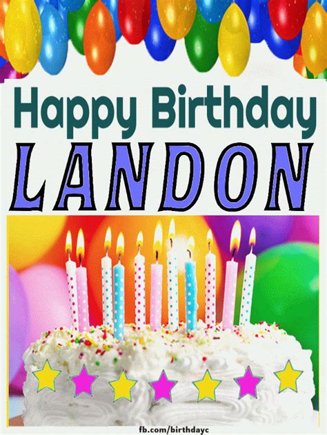 happy birthday landon images gif