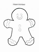 Gingerbread Coloring Man Pages Happy Couple Outline Printable Shrek Color Girl Christmas Holidays Drawing Woman Easy House Story Holiday Getcolorings sketch template