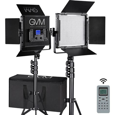 gvm   bi color led  panel kit gvm  bl bh photo video