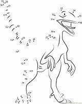 Dinosaur Activity Deinonychus Tracing Raptor Puntos Learningprintable Coloringhome sketch template