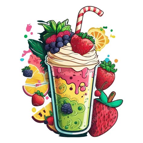 summer smoothie delicious fruit colorful pattern summer smoothies