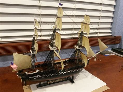 Uss Constitution Plastic Model Sailing Ship Kit 1 196 Scale
