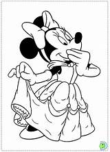 Minnie Christmas Coloring Pages Mouse sketch template