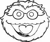 Grouch Sesame sketch template