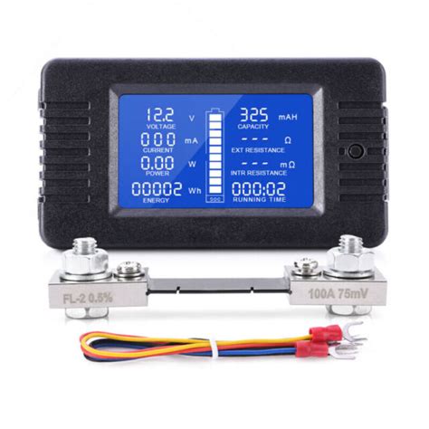 solar battery monitor     voltmeter ammeter auto car rv boat motorhome ebay