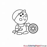 Coloring Pages Mechanic Printable Car Work Sheet Title Coloringpagesfree sketch template