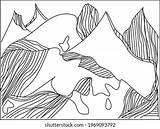 Everest Mont sketch template