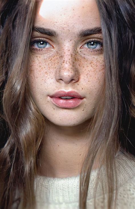 How To Paint Stylized Portrait Beautiful Freckles Freckles Girl