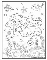 Meerjungfrau Malvorlage Meerjungfrauen Verbnow sketch template