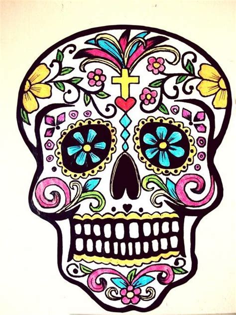 mexican sugar skull art crafty crafts pinterest