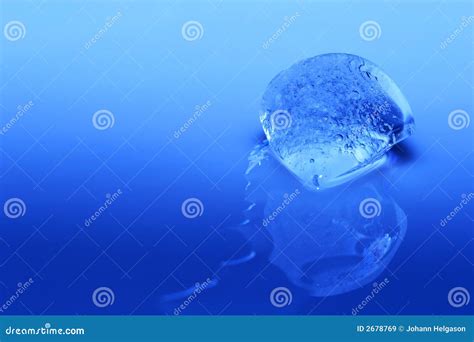 blue cube stock image image  bubble drop space refreshment