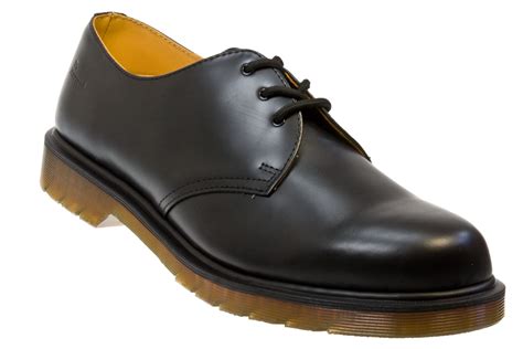 dr martens  pw black smooth leather smart shoes ebay