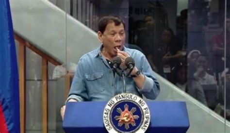 filipino president rodrigo duterte tells country not to