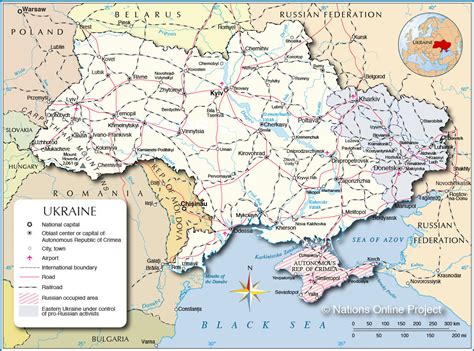political map  ukraine nations  project