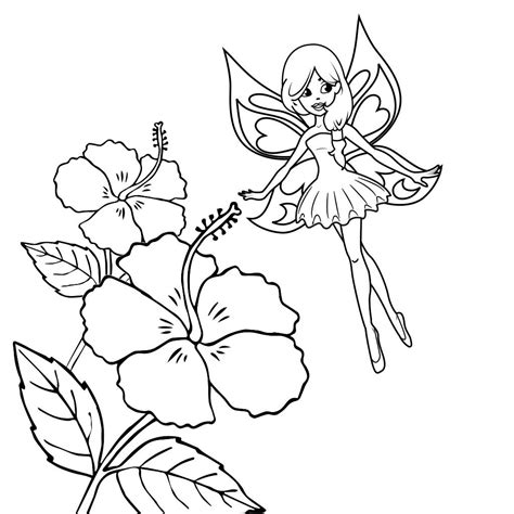 printable fairy coloring pages  kids fairy coloring pages