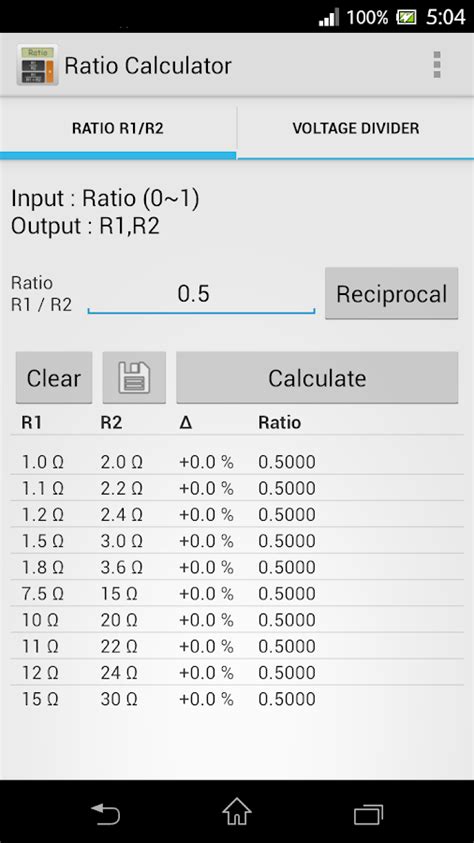 ratio calculator android apps  google play