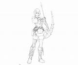 Female Coloring Ragnarok Odyssey Pages Weapon Another sketch template