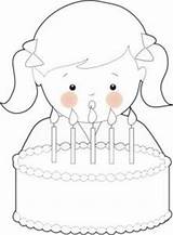Birthday Girl Coloring Pages Kids Getcolorings sketch template