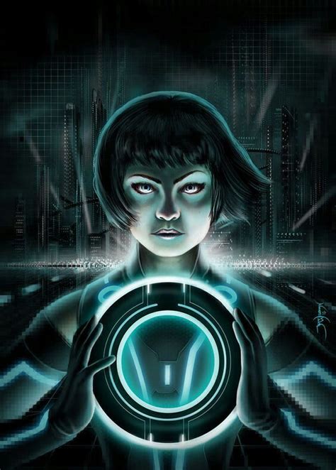Quorra From Tron Legacy Digital Painting Tron Legacy Tron