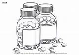 Medicine Pastillas Frasco Pill Medication Everyday Drawingtutorials101 Getdrawings sketch template