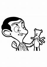 Coloring Pages Bean Mr sketch template