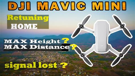 dji mavic mini range test dji mavic mini height distance check drone series youtube