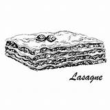 Lasagna Lasagne sketch template