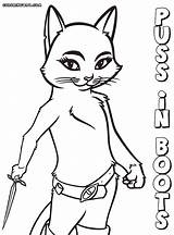 Puss Boots Coloring Pages Kitty Softpaws Print Colorings sketch template