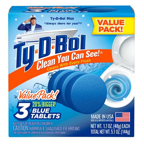tydbol original blue tablet tydbol toilet bowl cleaner