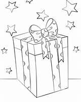 Coloring Gift Box Christmas Getcolorings Getdrawings sketch template
