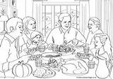 Thanksgiving Coloring Activityvillage sketch template